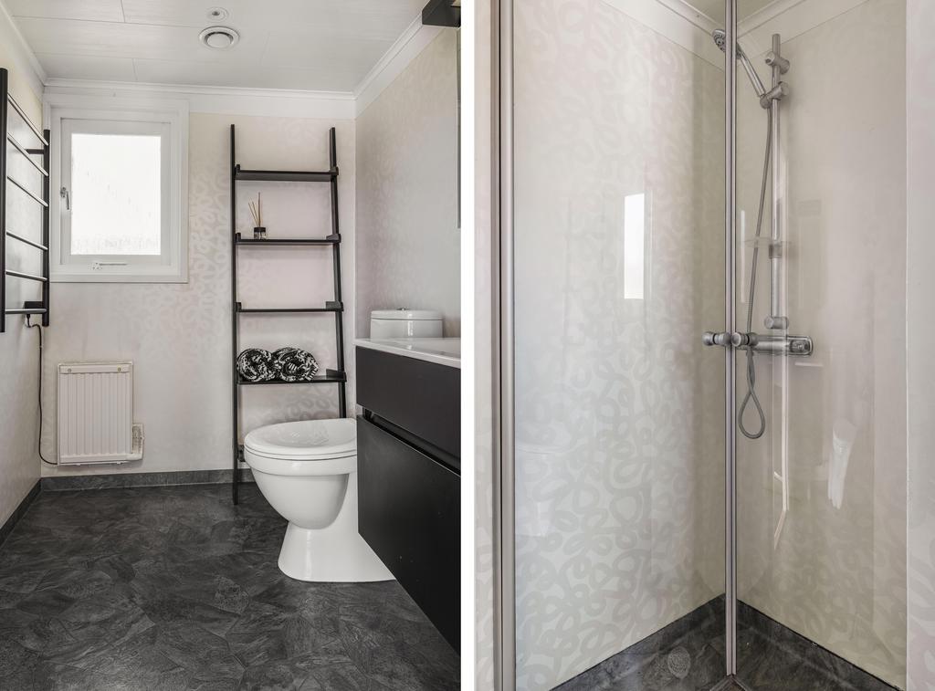 Badrummet är fräscht & praktiskt 