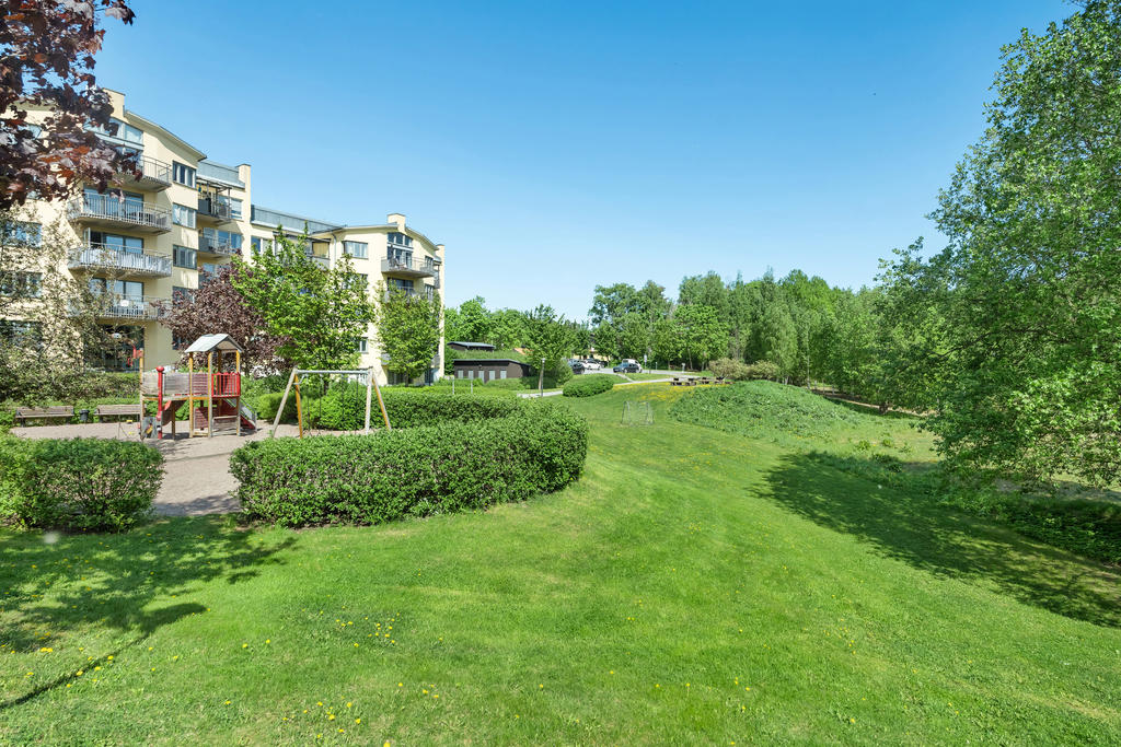 Föreningens gemensamma innergård.