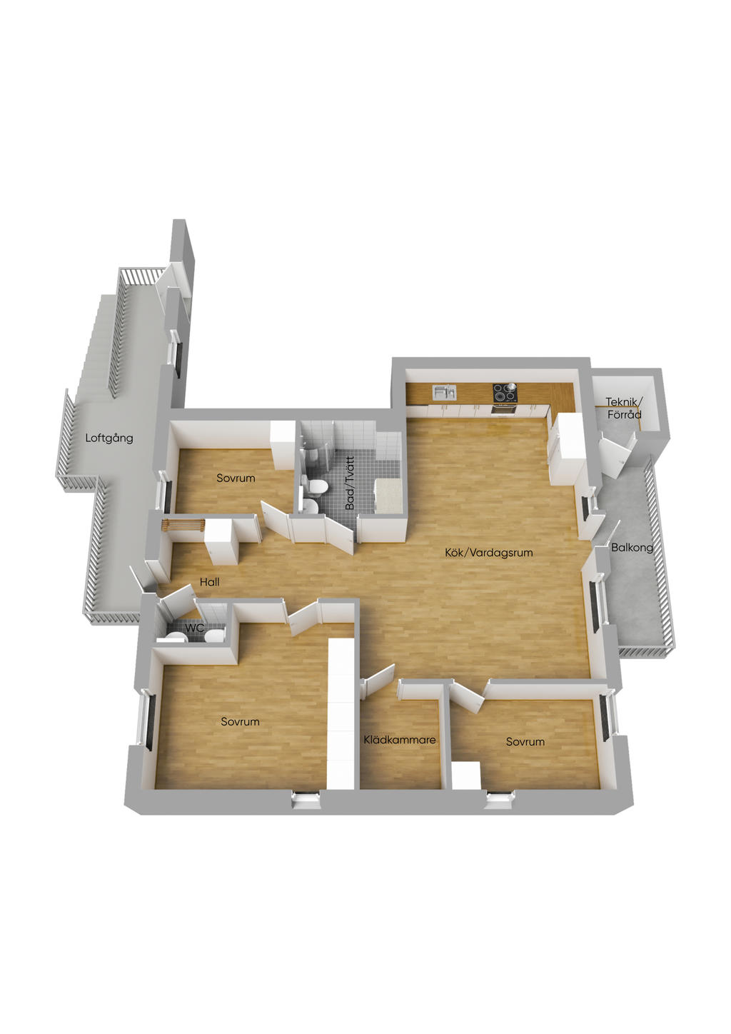Planlösning 3D