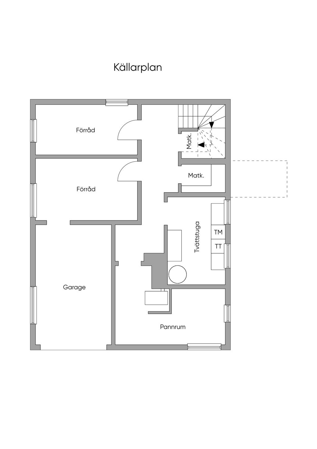 Planlösning källarplan