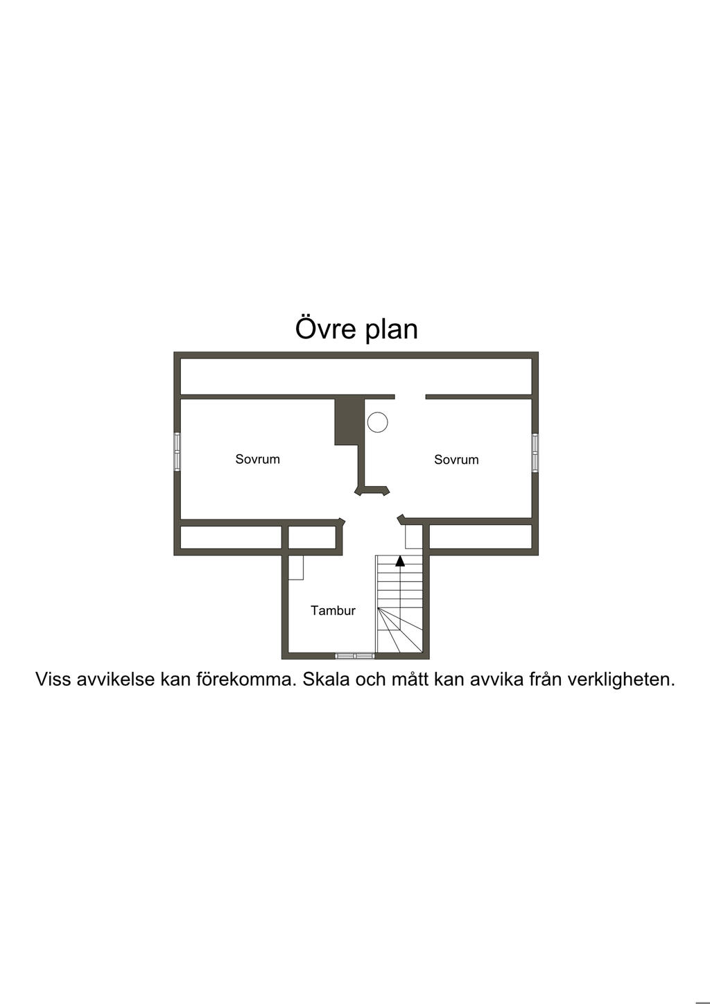 Planlösning, övre plan