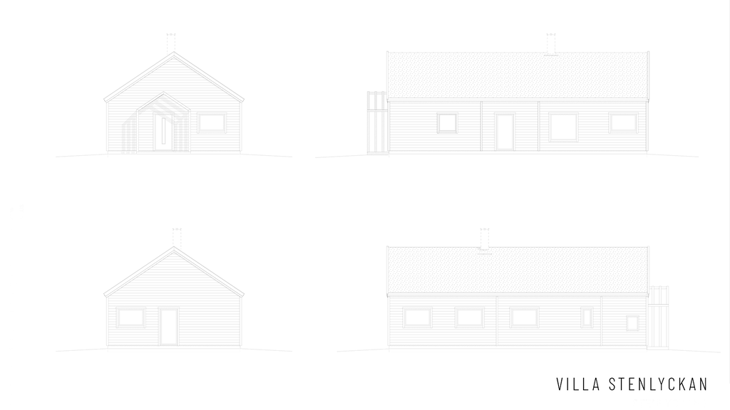Fasadritning Villa Stenlyckan