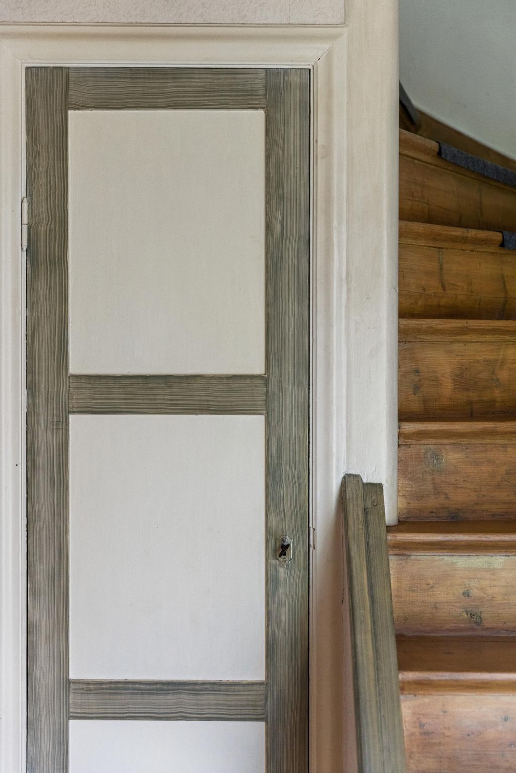 Välbevarade detaljer från huset bygdes