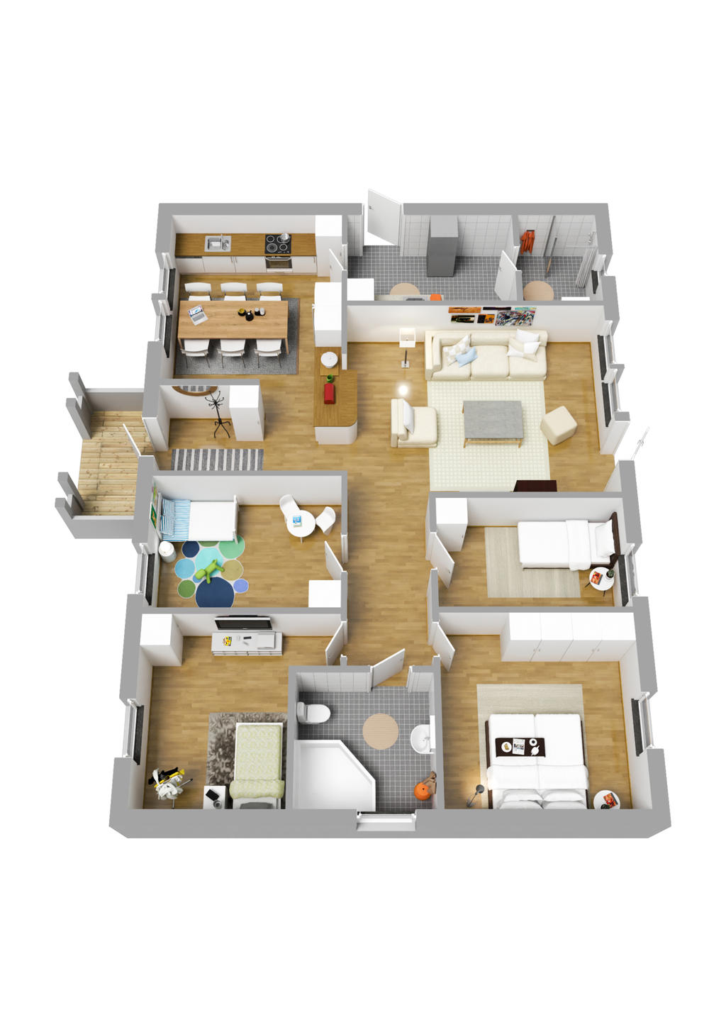 Planlösning 3D