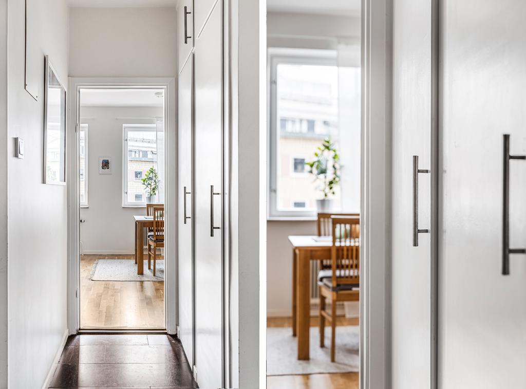 Garderober i hallen