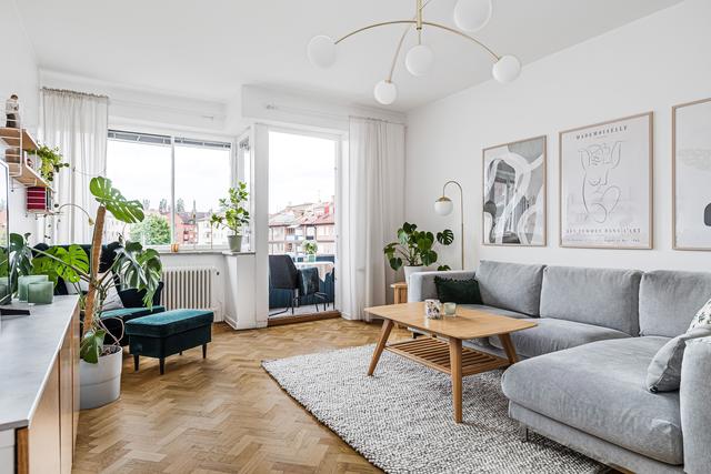 Rymligt och luftigt vardagsrum