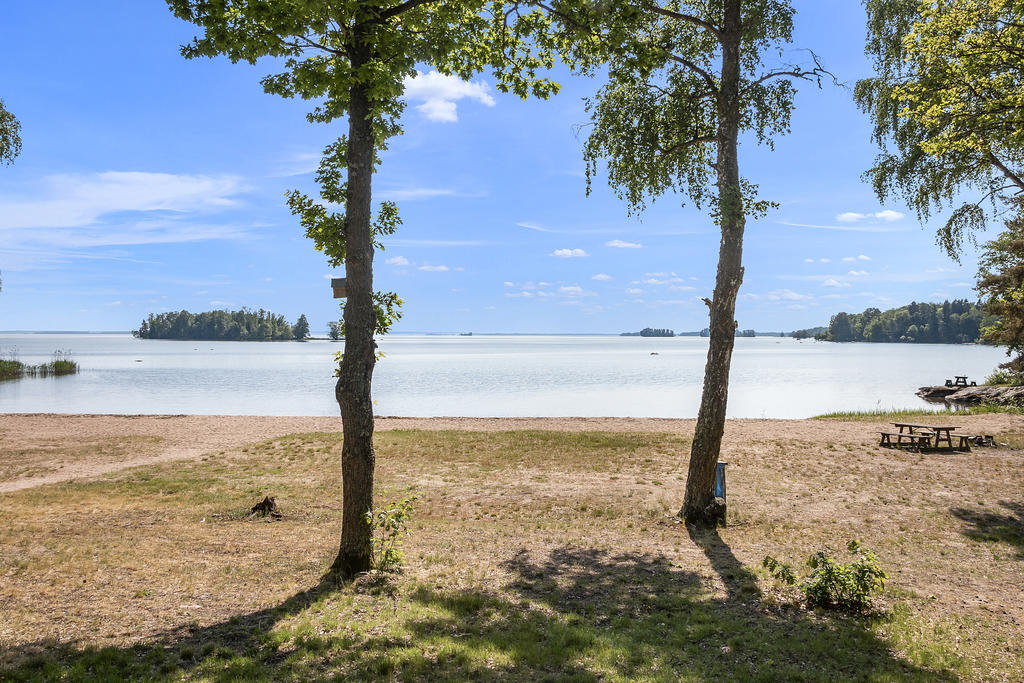 Härlig badplats i området 