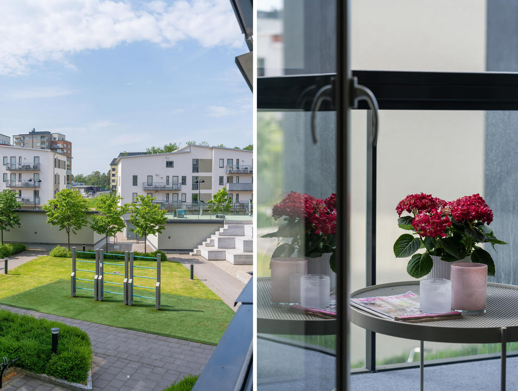 Utblick från balkong