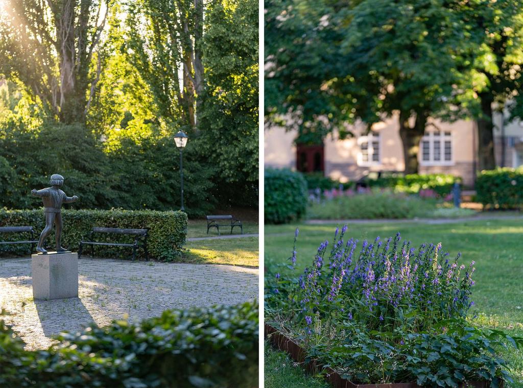 Härlig omgivning i närheten med parker