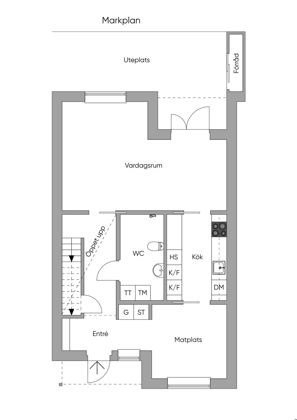 Planritning övre plan