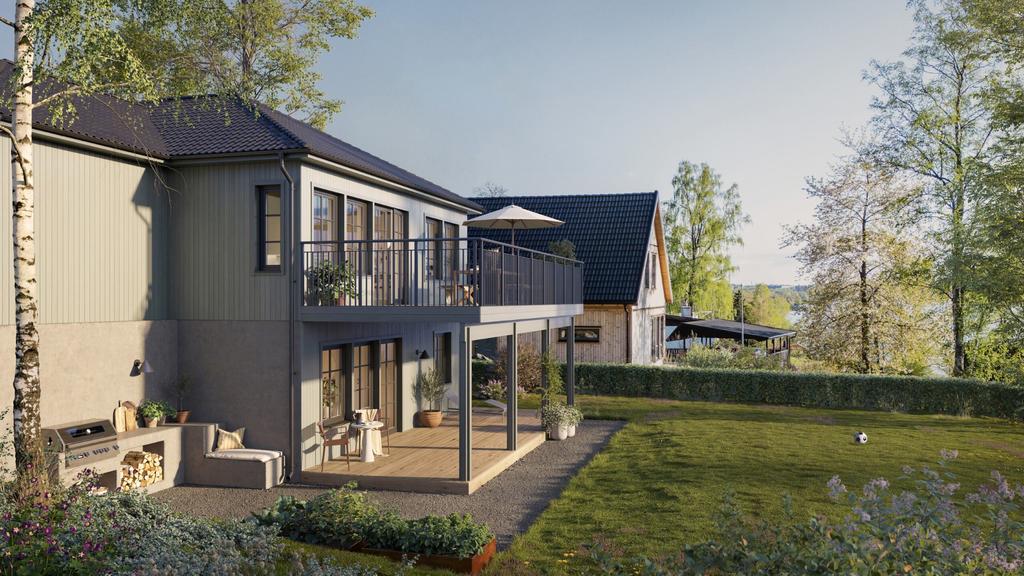 Exempel på annan fasadfärg