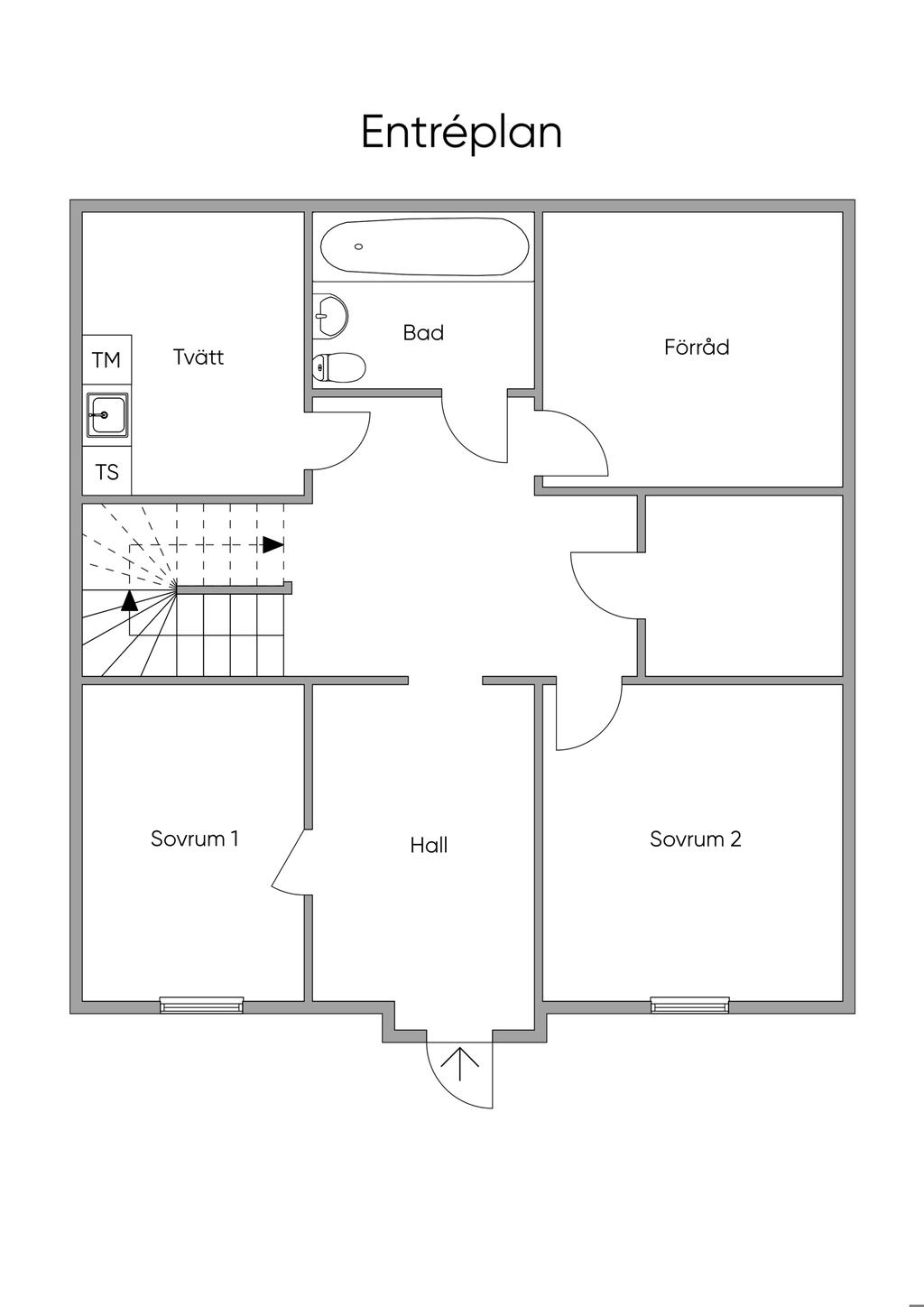 Planlösning entréplan