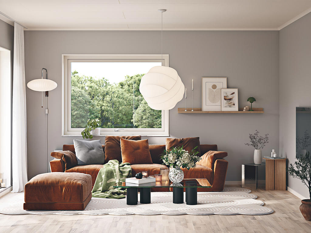 Inspirationsbild från Myresjöhus husmodell Smart 147 Modern