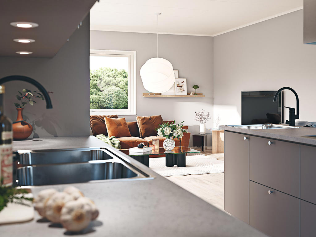 Inspirationsbild från Myresjöhus husmodell Smart 147 Modern