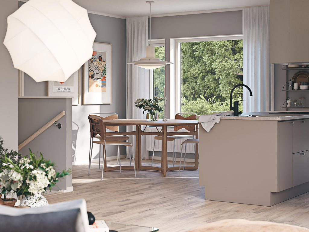 Inspirationsbild från Myresjöhus husmodell Smart 147 Modern