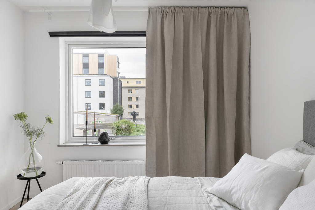 Härligt med utsikt mot den lugna innergården
