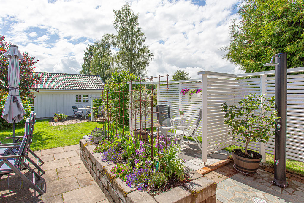 Baksidan av huset