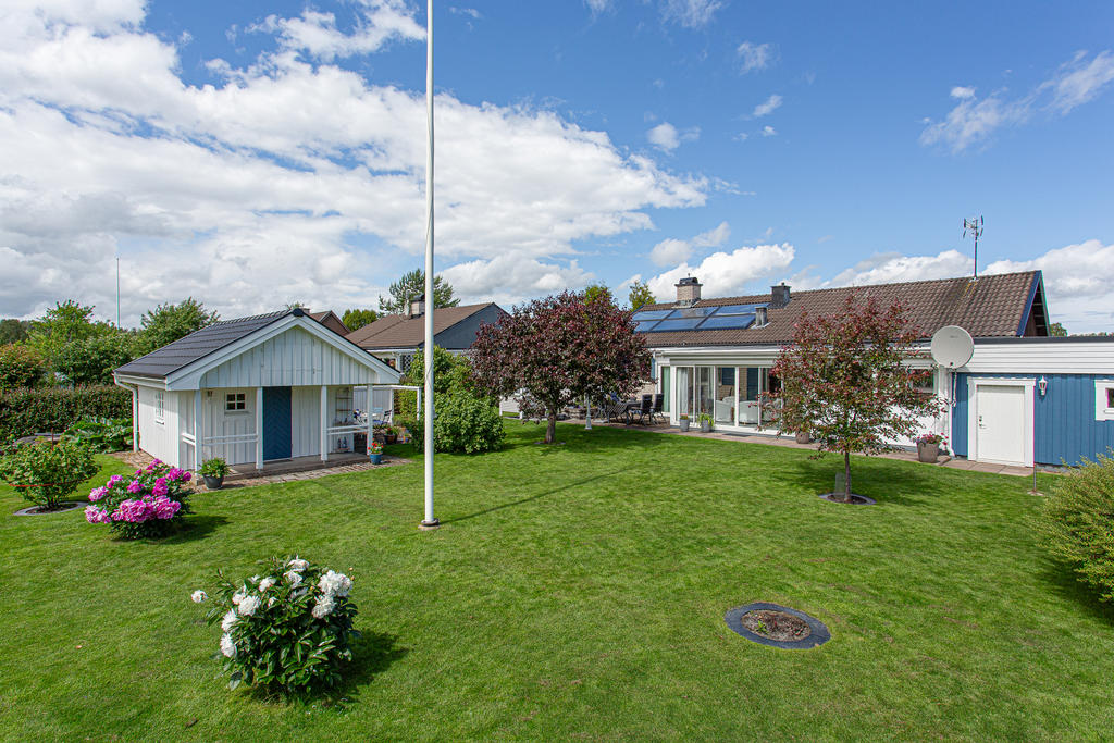 Baksidan av huset