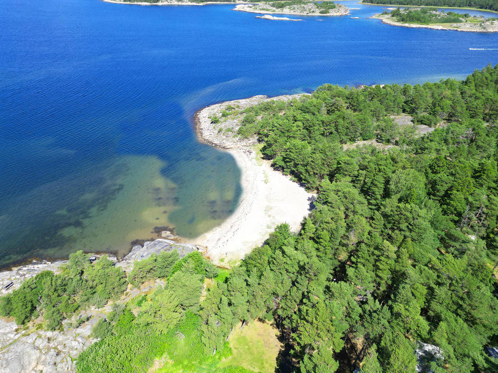 Miljöbild Garvik Strand.