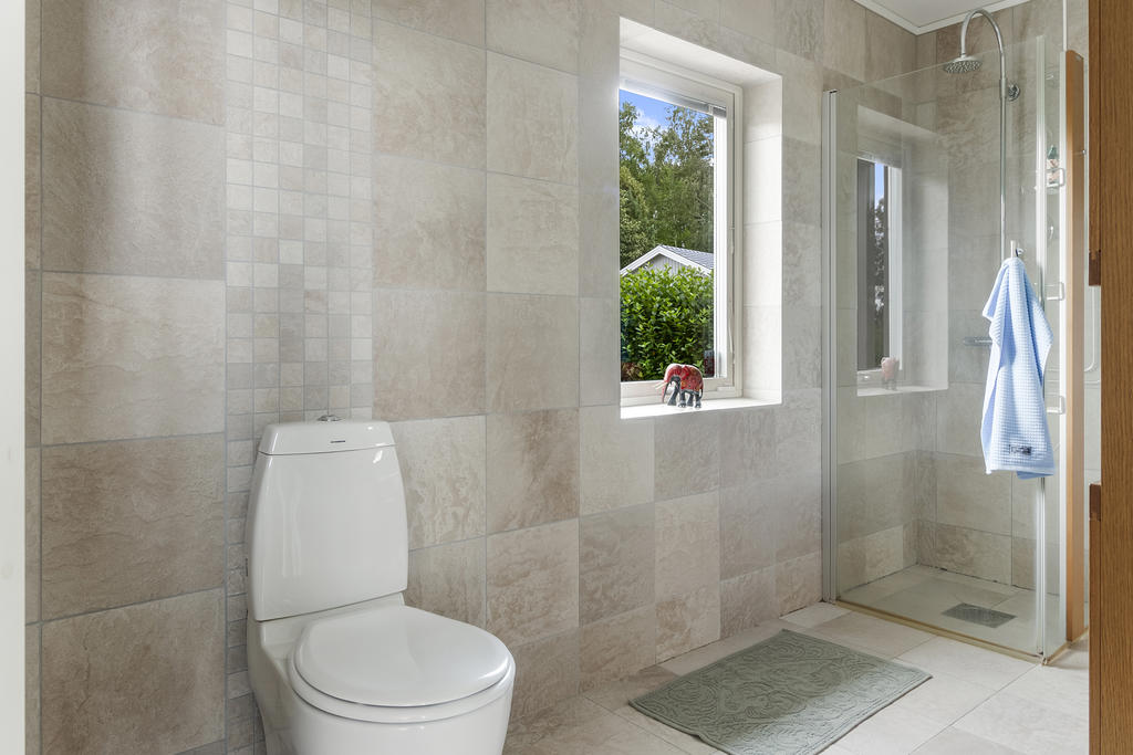 Badrum med harmoniska färger