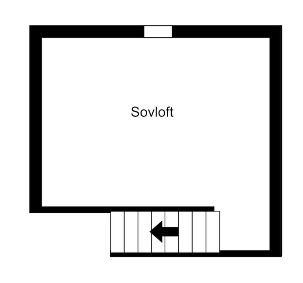 Planlösning sovloft