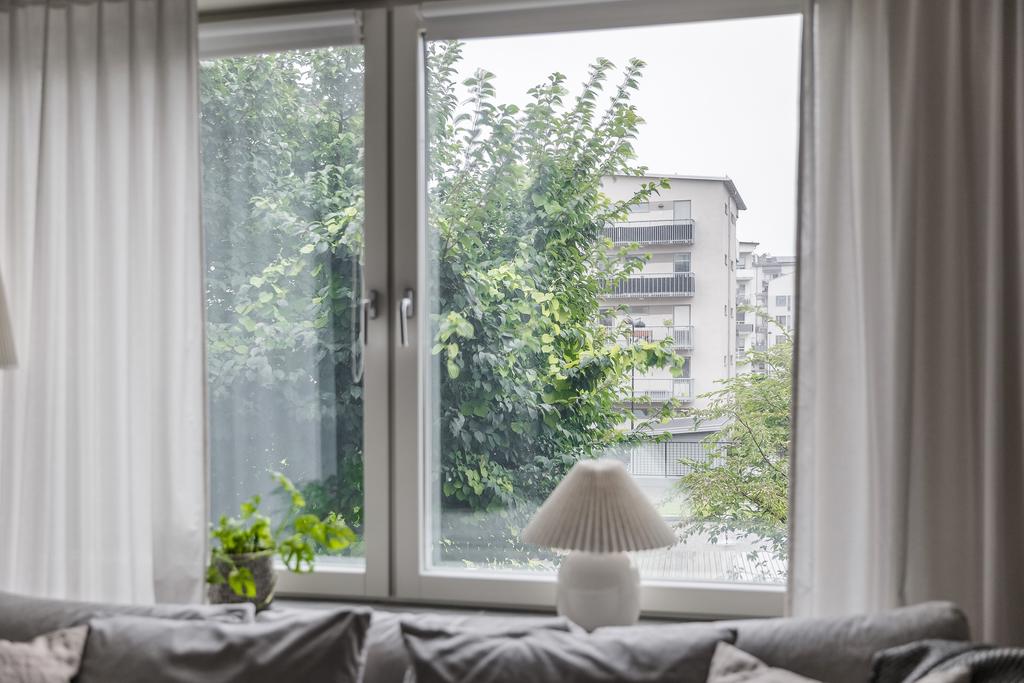 Utsikt mot en fin innergård