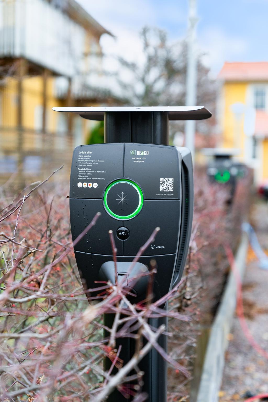 Föreningen har installerat elbilsladdare