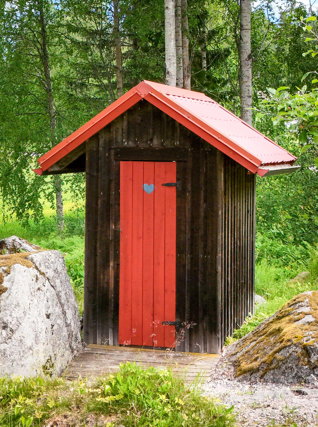 Utedass intill gäststugan