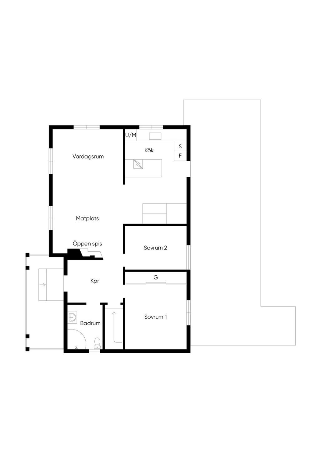 Planlösning entréplan