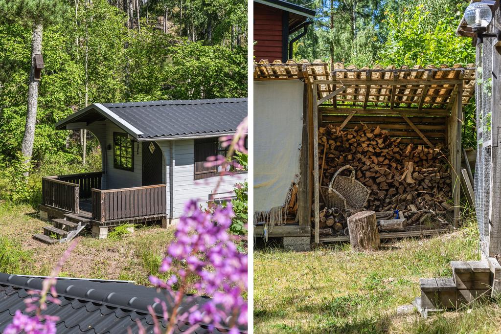 En sommar idyll, mycket plats för gäster. Hönshus och vedbod finns, såklart