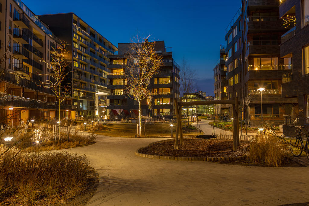 Föreningens innergård by night!