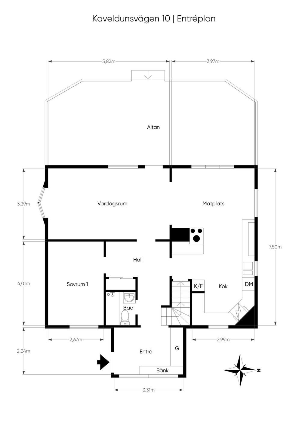 Planritning entréplan