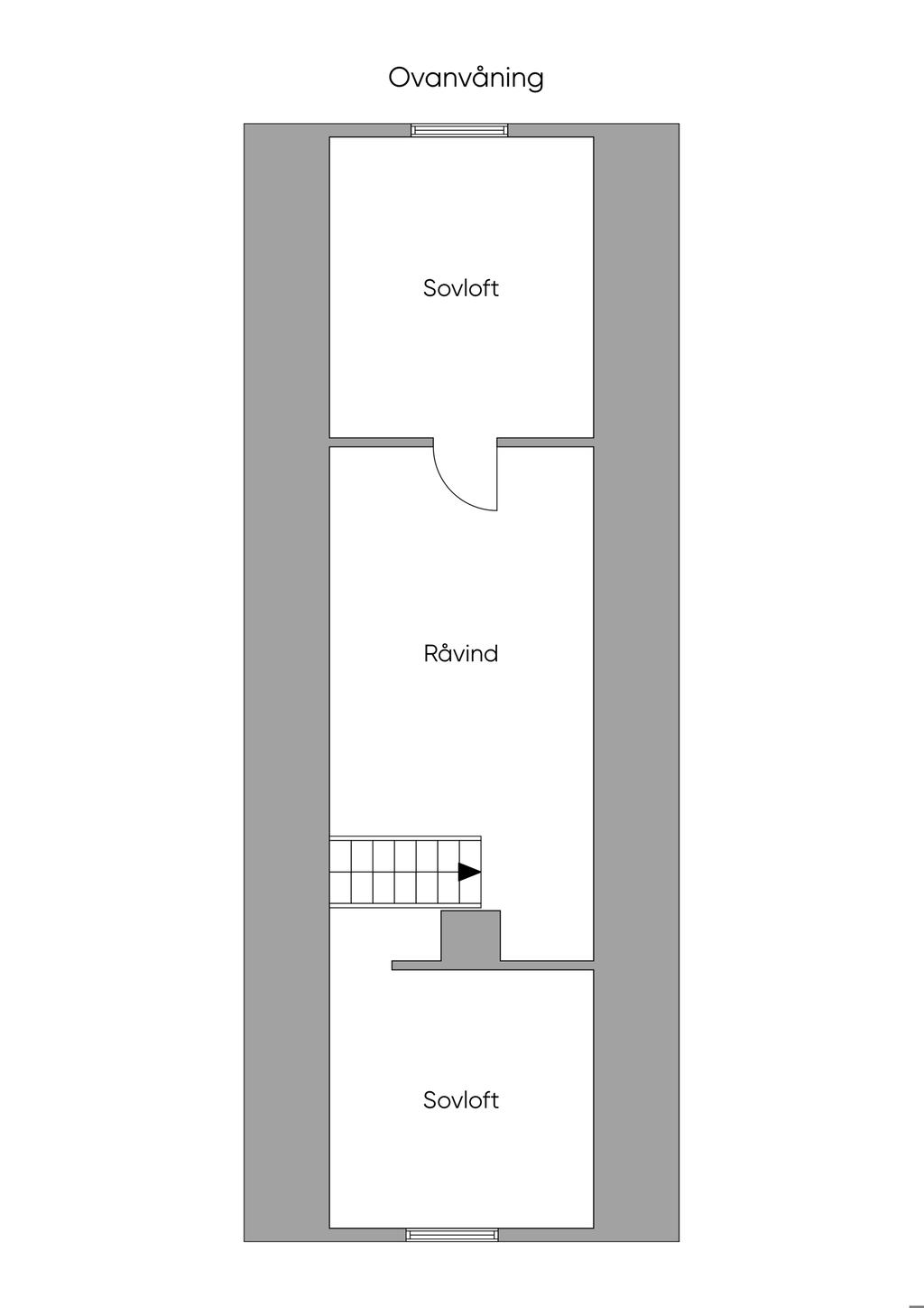 Planritning ovanvåning