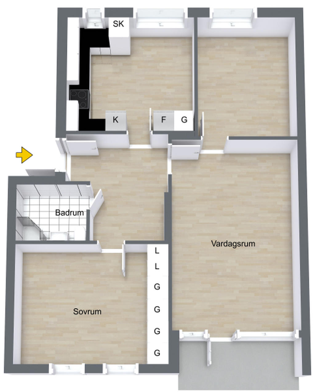 Alternativ planlösning