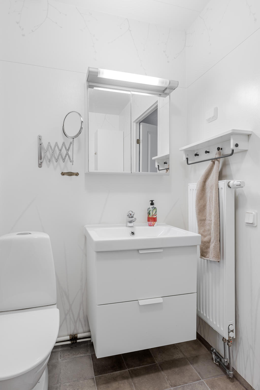 Badrummet och tvättavdelningen