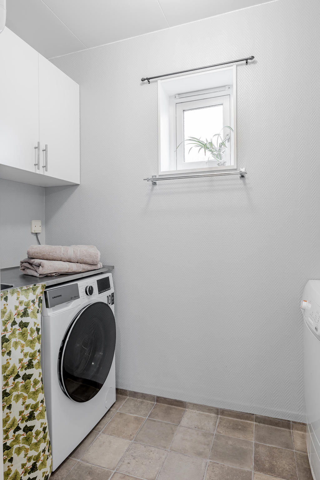 Badrummet och tvättavdelningen