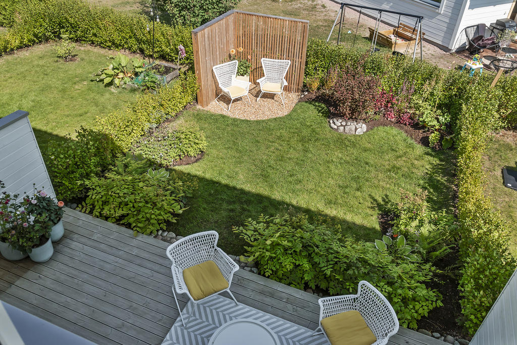 Trädgården från ovan