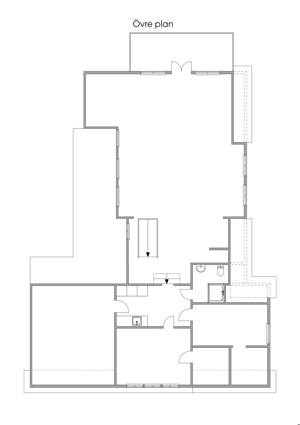 Planlösning övre plan