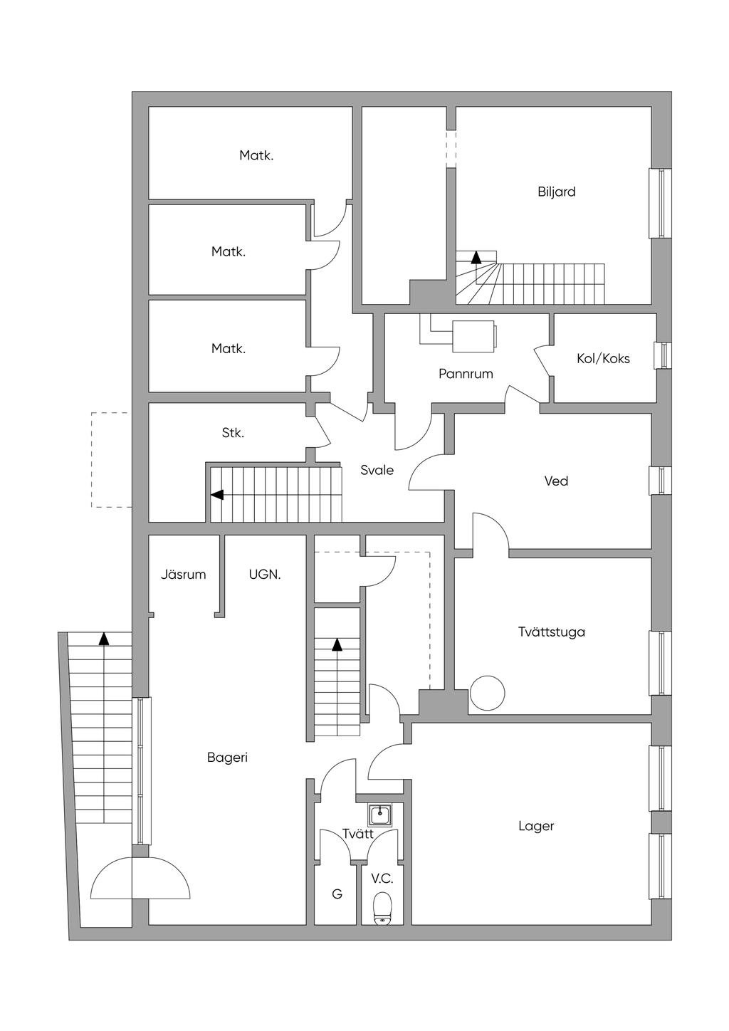Källarplan Storgatan 22