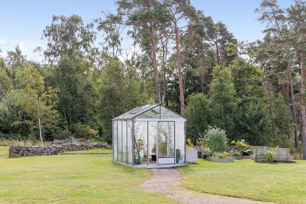 Föreningen har ett växthus de boende kan nyttja
