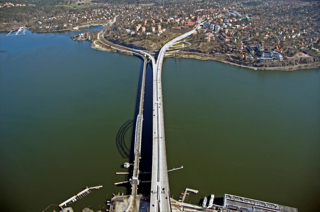 Lidingö Bron från ovan