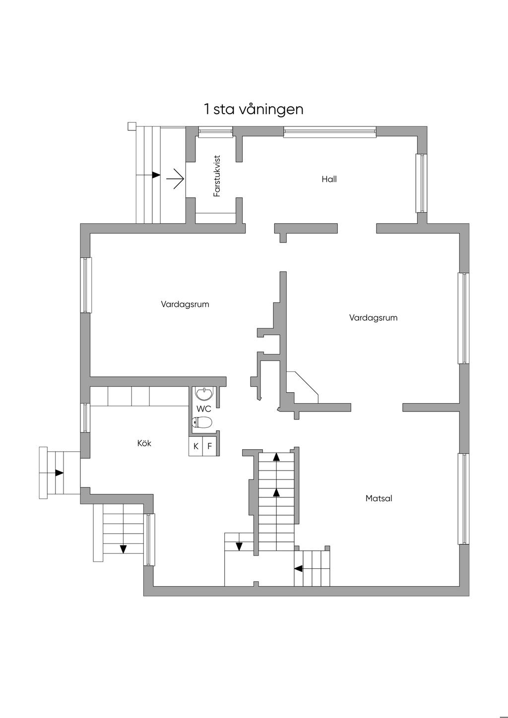 Planlösning Entréplan 2D