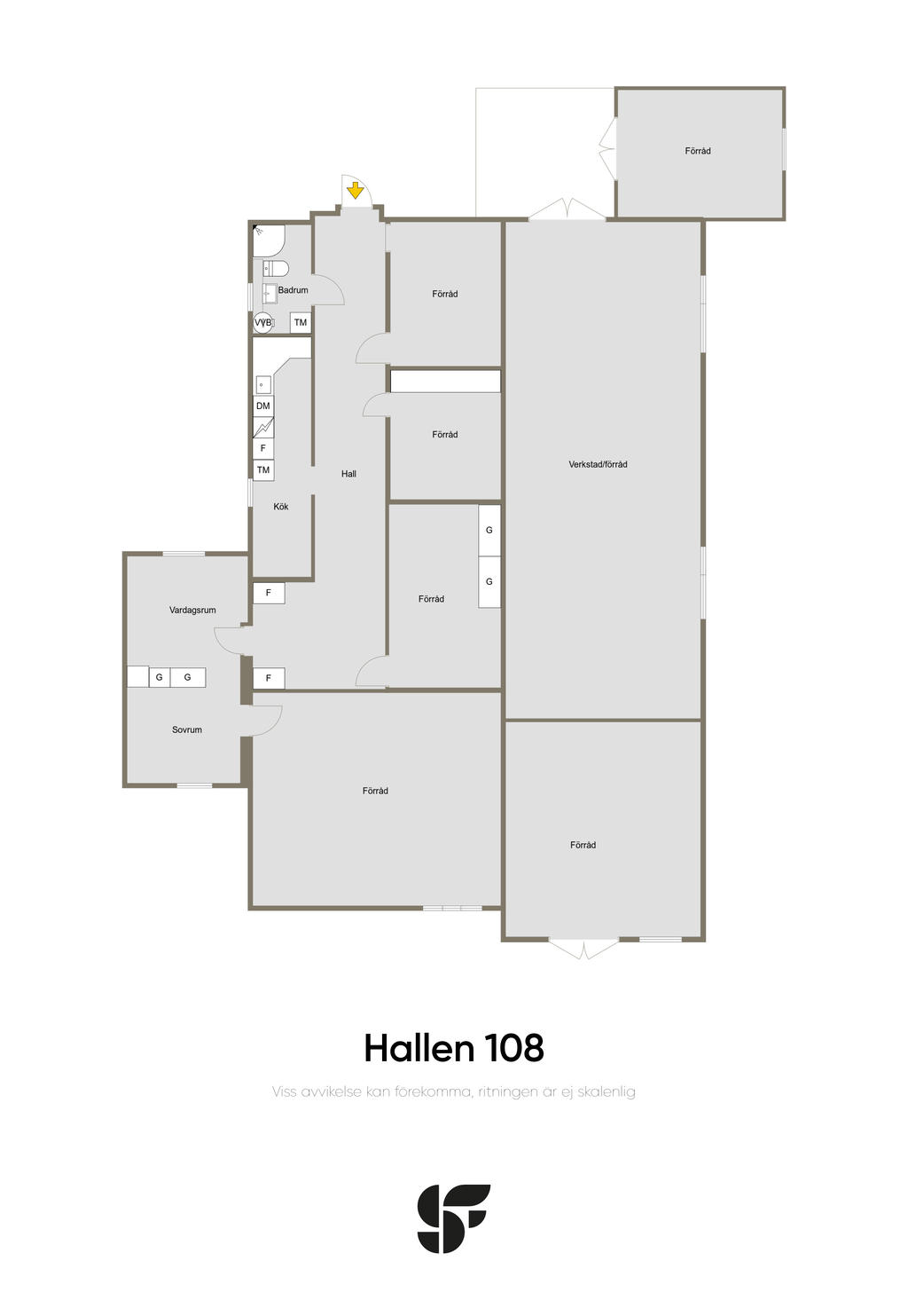 Planritning ekonomibyggnad