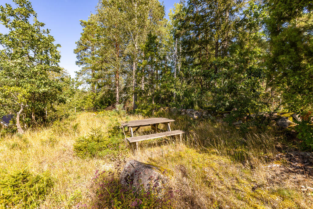 Liten uteplats uppe på berget