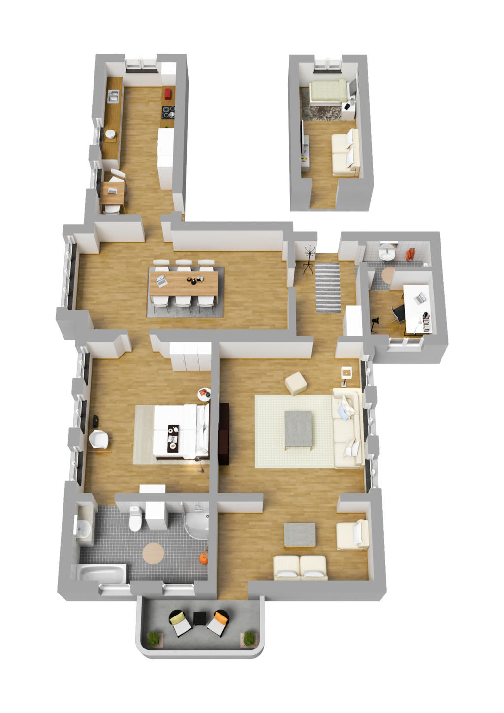 Planlösning 3D