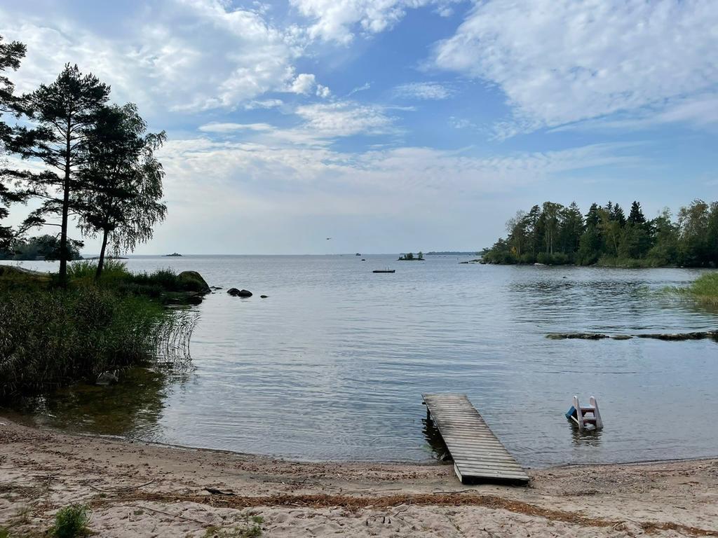 Badstrand vid Näset