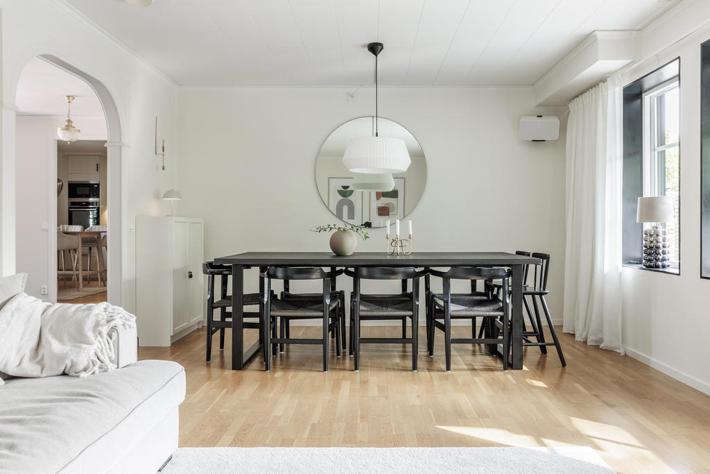 Plats till större matsalsbord