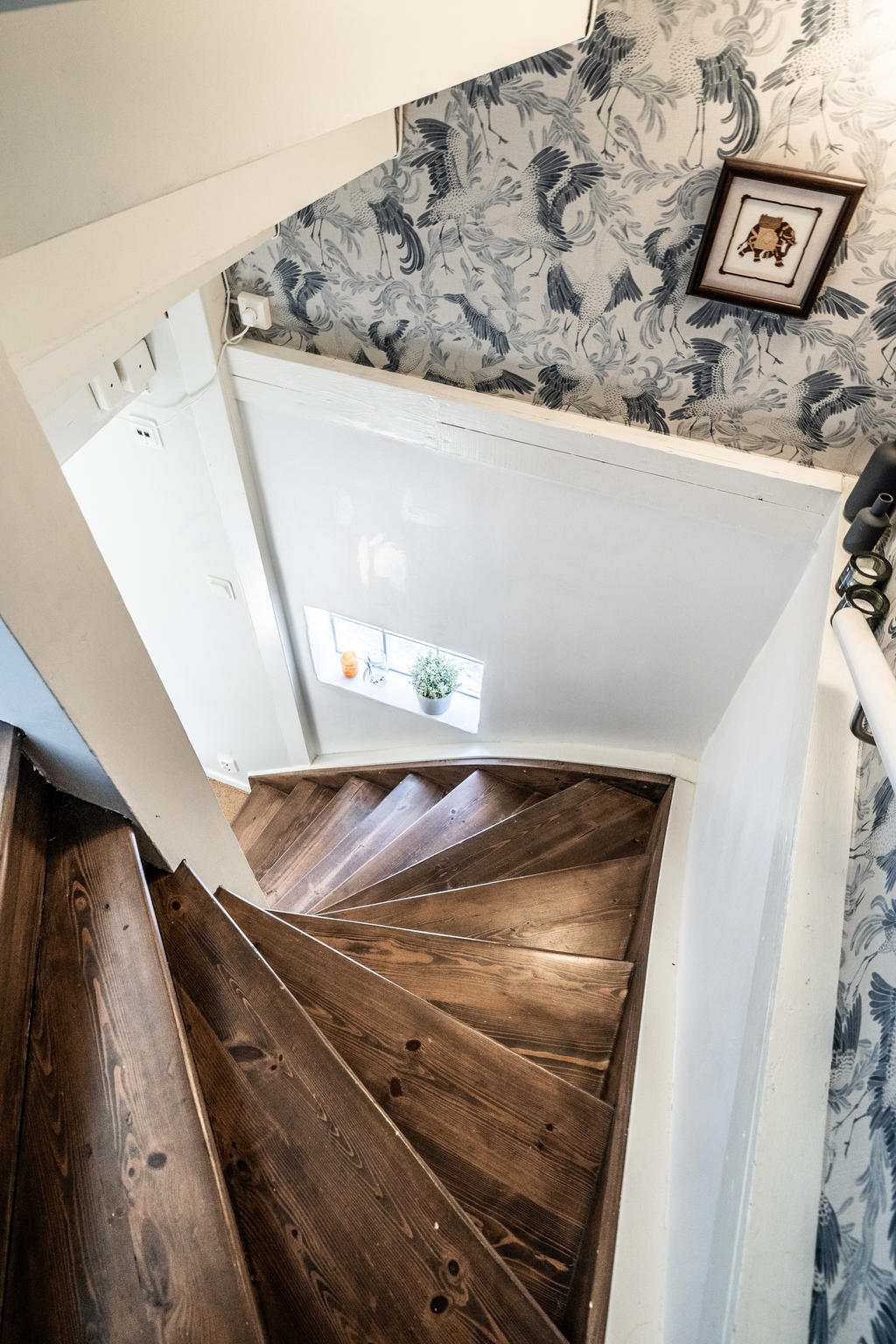 Trapp till inredd källare