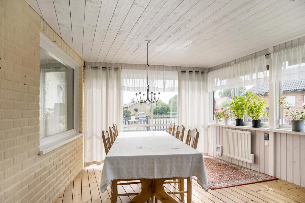 Matplats på altanen