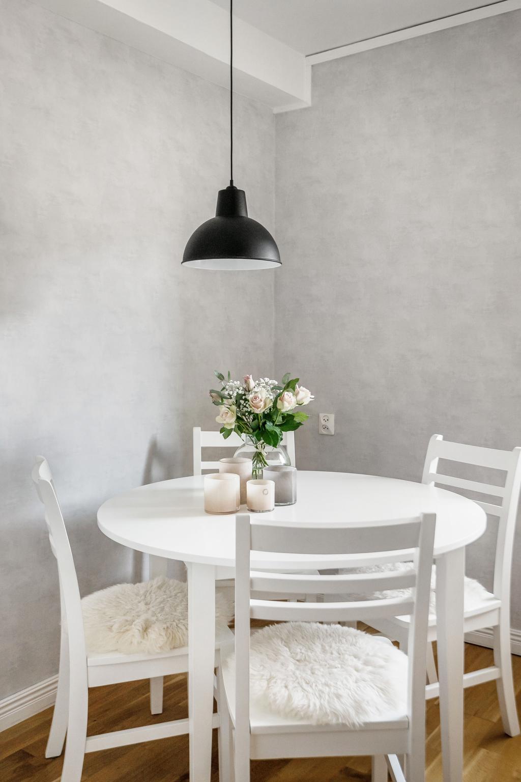 Utrymme för matplats i kök